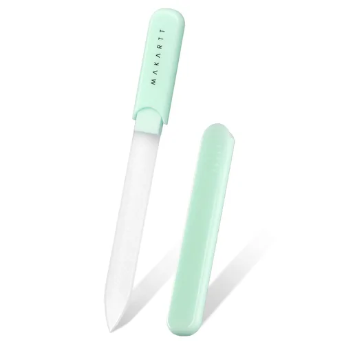 Vista 12 de Makartt Lima de Uñas - Lima de Uñas de Cristal con Estuche, Limas de Uñas de Cristal con Chorro de Arena de Doble Cara para Uñas Naturales, Buffer