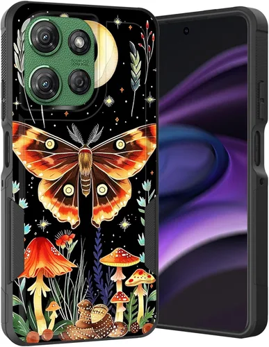 Vista 111 de para Moto G Play 4G 2024, funda de dos capas híbrida resistente y a prueba de golpes, PC duro + silicona suave protectora para Motorola Moto G Play