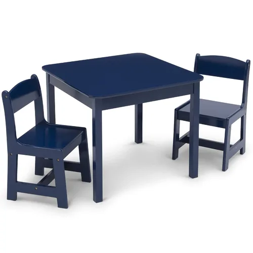 Vista 11 de Delta Children MySize - Juego de mesa y silla de madera para niños (2 sillas incluidas), ideal para artes y manualidades, merienda y más