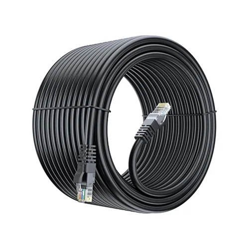 Vista 27 de Maximm Cable Ethernet Cat 6 de 30 pies, cobre 100% puro, cable LAN Cat6, cable de Internet, cable de conexión y cable de red, UTP (negro) de 30 pies