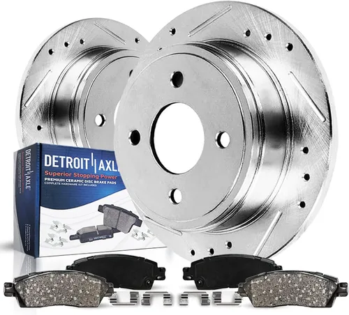 Vista 10 de Detroit Axle - Kit de freno trasero para Toyota Camry 2012-2017, Avalon Lexus ES300h ES350 2013-2018, repuesto de pastillas de freno de cerámica