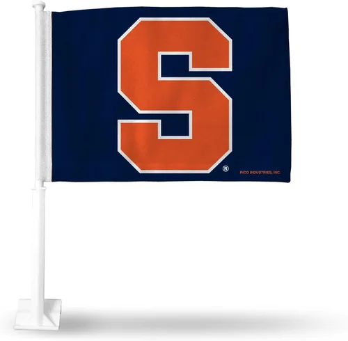 Vista 22 de Rico Industries Bandera de coche de doble cara de la NCAA, gran accesorio para automóvil