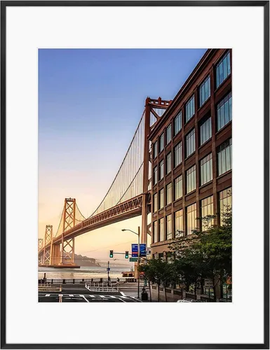 Vista 51 de Frametory, Portarretratos de aluminio negro de 6 x 8 pulgadas, juego de 1, ideal para mostrar fotos de 5 x 7 con paspartú o 6 x 8 sin paspartú