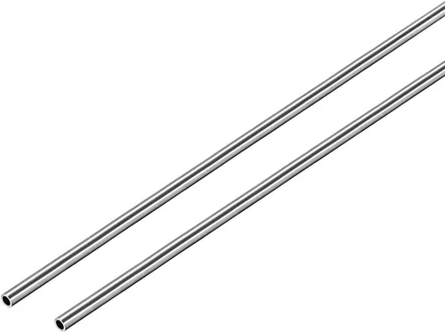 Vista 15 de uxcell Tubo redondo de acero inoxidable 304 0.118 in OD 0.008 in espesor de pared 9.843 in de longitud Tubo recto sin costura 2 piezas