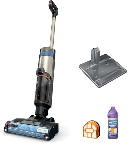 Vista 8 de Shark HydroVac MessMaster Aspiradora con Cable Húmeda y Seca, Aspiradora Trapeador 3 en 1 Multisuperficie y Sistema de Autolimpieza, Liviana