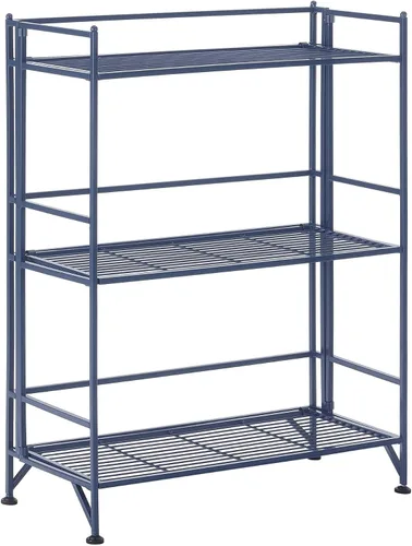 Vista 9 de Convenience Concepts Designs2Go - Estante para almacenamiento extra de 2 pisos, metal, plegable, Negro