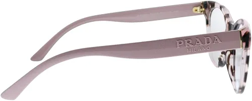 Vista 3 de Prada PR 05WV ROJ1O1 - Lentes de mariposa de plástico rosa Havana de 2008in
