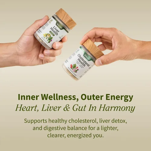 Vista 3 de Snap Supplements Paquete de suplementos para la salud del hígado y desintoxicación y salud del colesterol, apoya la salud del corazón, hígado