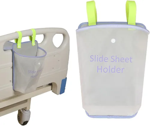 Vista 8 de Hoja de transferencia tubular de 27 x 39 pulgadas para pacientes en movimiento, hoja deslizante y tablero deslizante para traslados de ancianos