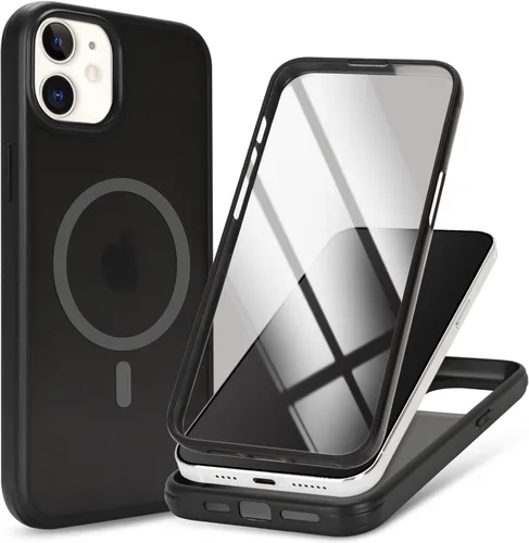 Vista 48 de Funda magnética para iPhone 12 mini con protector de pantalla integrado, compatible con MagSafe, para Apple 12 Mini, fundas de cuerpo completo