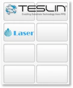 Vista 2 de Papel sintético para impresoras en el hogar., Full Sheet InkJet Teslin® (hoja completa) inkjet teslin