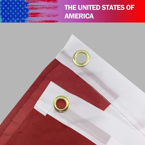 Vista 3 de EBaokuup 20 banderas patrióticas plisadas de Estados Unidos, de 3 x 1.5 pies, bandera de Estados Unidos, bandera patriótica, banderines de estrellas
