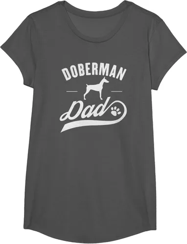 Vista 39 de Doberman Dad - Camiseta para amante del dueño del perro, Negro, S