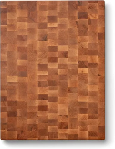 Vista 10 de John Boos CCB Series Tabla de cortar cuadrada de madera de arce de 18 x 18 pulgadas - 2.25 pulgadas de grosor, bloque de carnicero reversible de 22