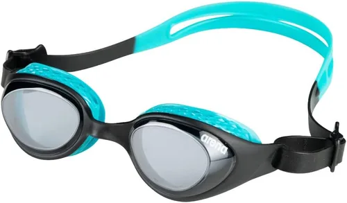 Vista 11 de ARENA Unisex Kids Junior Air Mirror Swim Goggles for Swimming Ages 6 to 12 Air Seals Anti-Fog Coated Lens Adjustable Strap