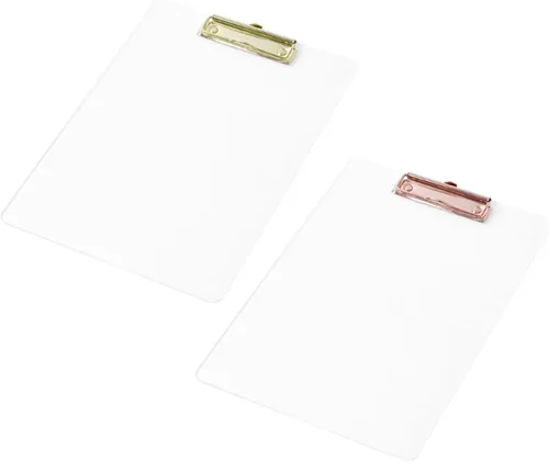 Vista 3 de Files Folder Acrylic File Clipboard Folder Writing Pad File Clipboard for Doctor Office Files Organizer (Color : Gold)