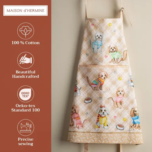 Vista 32 de Maison d' Hermine Delantales para mujer con bolsillo, 100% algodón (27.50 x 31.50 pulgadas)