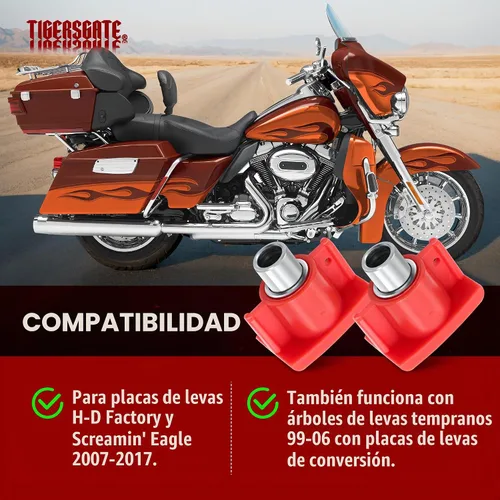 Vista 4 de Zapatos tensores de cadena de leva hidráulica para Harley Twin Cam 2007-17