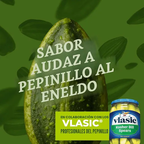 Vista 4 de BIGS Semillas de girasol, sabor a pepinillo de eneldo Vlasic, 5.35 onzas