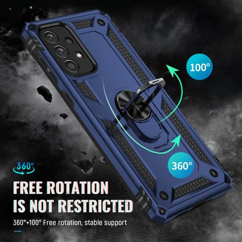 Vista 5 de Funda compatible con Xiaomi Poco X3 GT, compatible con Redmi Note 10 Pro (China), funda para teléfono 5G con soporte de anillo, fundas 2 en 1