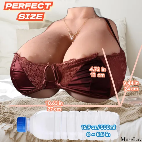 Vista 4 de Muñeca sexual masculina Sexo con senos Canales reales 7.05LB Big Realistic Boobs Coño Pocket Torso Love Dolls Vagina Juguete sexual Stroker