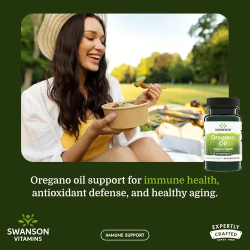 Vista 2 de Swanson Aceite de orégano Extracto 10:1 Suplemento de salud digestiva y respiratoria para adultos que buscan apoyo natural para el tracto