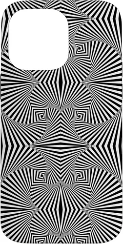 Vista 20 de Funda de arte óptico abstracto hipnotizante con diseño retorcido para iPhone 13
