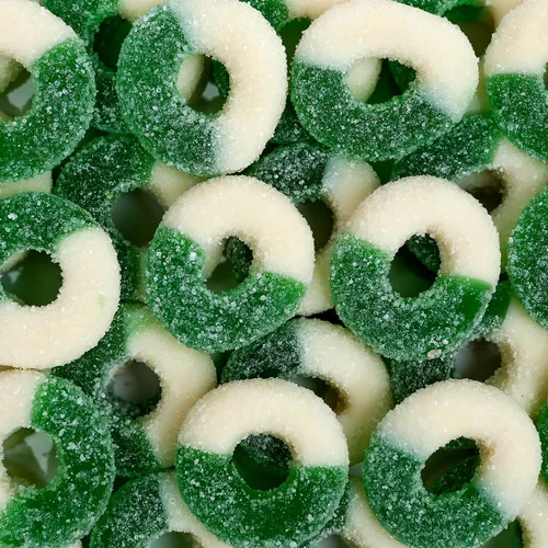 Vista 13 de Smarty Stop Gummy Ring Candy - Gomitas comestibles masticables con sabor a fruta (frambuesa azul, 1 libra (paquete de 1))