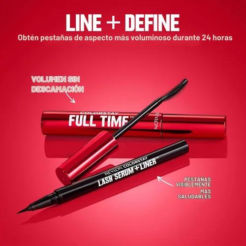 Vista 11 de REVLON ColorStay Lash Serum + Liner, delineador de ojos líquido, 001 negro