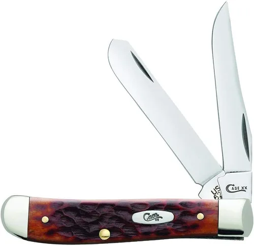 Vista 12 de Case XX WR - Navaja de bolsillo Mini Trapper de hueso ámbar, artículo #013 - (6207 SS) - Longitud cerrada: 3 1/2 pulgadas