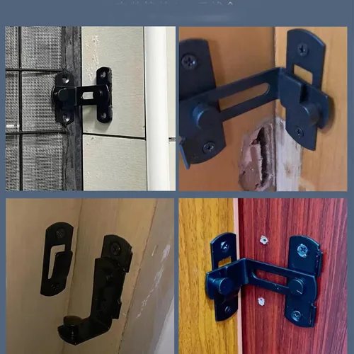 Vista 6 de Tunish - Cerradura grande para puerta corrediza de granero, pestillo de puerta delantera de seguridad para gabinete de vino, baño, garaje, jardín