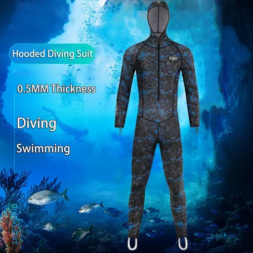 Vista 2 de Traje de baño de cuerpo completo para hombres y mujeres, traje de baño de manga larga con protección UV, surf, natación, buceo, esnórquel, trajes
