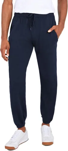 Vista 2 de Andrew Scott Pantalones deportivos de forro polar para hombre, paquete múltiple, pantalones deportivos de ajuste holgado para entrenamiento, correr