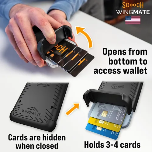 Vista 7 de Scooch Wingmate - Funda para iPhone 11 con tarjetero [Wingmate] con protección RFID [delgada y mínima] protección contra caídas de 10 pies, parte