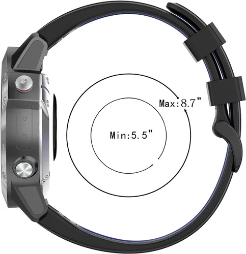 Vista 7 de Correa de reloj para Garmin Approach S62/S60, Instinct, Forerunner 945/935, Fenix 6/ GPS, correa de repuesto para reloj