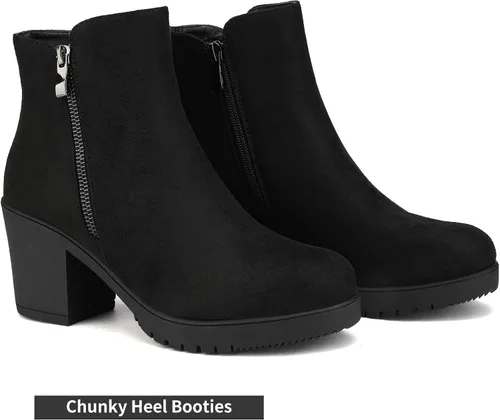 Vista 3 de DREAM PAIRS - Botas invernales, de tacón bajo, para mujer