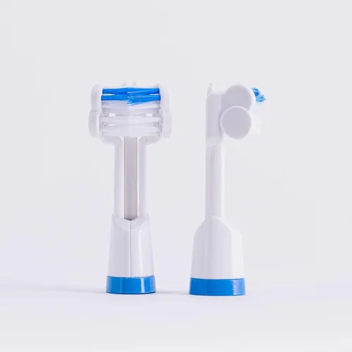 Vista 5 de Triple Bristle Cepillo de dientes Sonic original + cabezales de cepillo de repuesto de 3 lados, paquete de 2 unidades (azul)