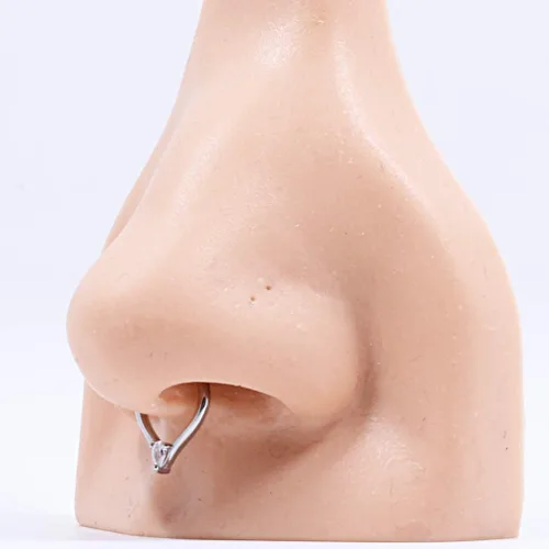Vista 6 de FANSING Piercing de acero quirúrgico de 056oz y 0315in para mujer Metal circonita cúbica