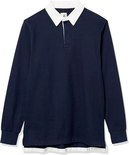 Vista 6 de Tienda Essentials Men's Organic Cotton Long Sleeve Rugby Top (Previously Tienda Aware)