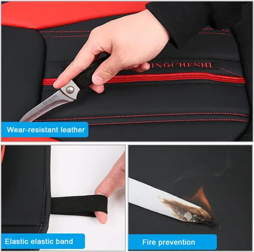 Vista 7 de Juego completo de fundas de asiento de automóvil compatibles con LR2 de cobertura completa, transpirable e impermeable, juego completo de accesorios