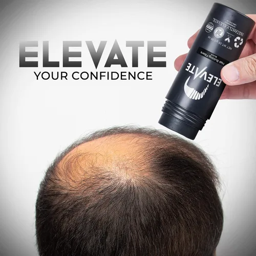 Vista 12 de ELEVATE Fibras capilares para adelgazar el cabello, tamaño grande, botella de 1.41 onzas, fibras de queratina 100% naturales indetectables