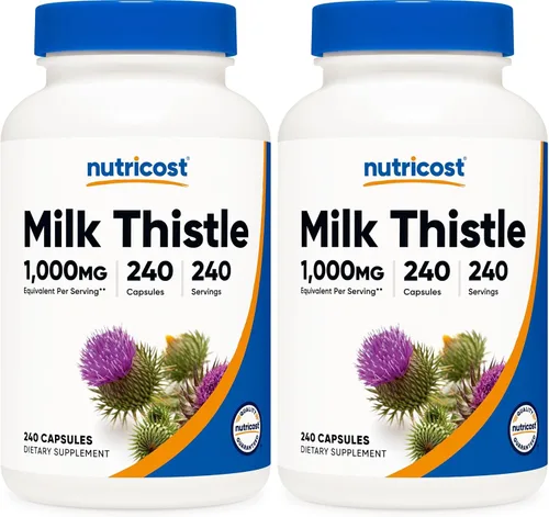 Vista 8 de Nutricost cápsulas de cardo mariano 0.009 oz, 1 botella, 1
