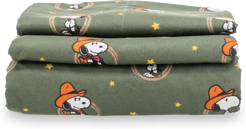 Vista 14 de Berkshire Peanuts® - Juego de sábanas tamaño individual, 3 piezas, diseño de personajes lindos Snoopy de microfibra suave, mini Snoopy y Woodstock