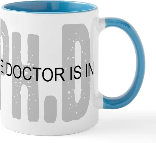 Vista 19 de CafePress Knitting Phd (Projects Half D Mug 11 oz (11.0 fl oz) Taza de café de cerámica