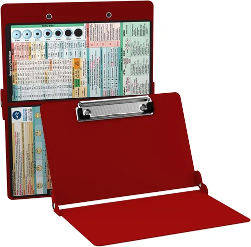 Vista 10 de WhiteCoat® Clipboard - Edición para Enfermería (Negro, Doble Pliegue)