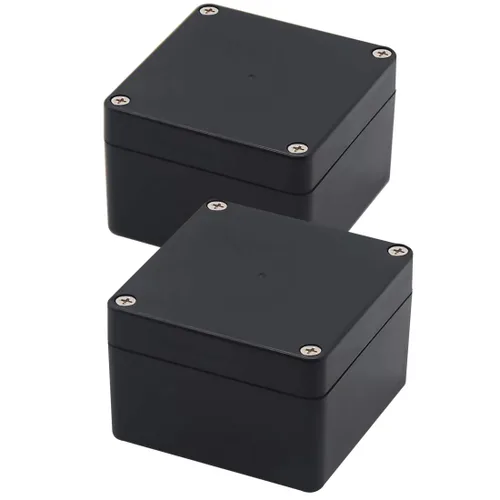 Vista 21 de Zulkit. - Caja de plástico impermeable ABS IP65. - Caja de derivación eléctrica - color negro.