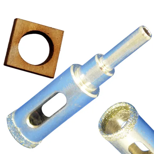Vista 48 de Kit de brocas de diamante para azulejos - Juego de vidrio y porcelana, paquete de 5: 3/16", "1/4", "1/2" brocas de diamante para cerámica