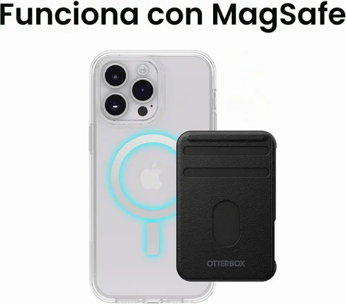 Vista 3 de OtterBox Funda para iPhone 14 Pro Max (SOLAMENTE) Serie Symmetry+ - Transparente, Ultra-Elegante, Se Ajusta a MagSafe, Bordes Elevados Protegen