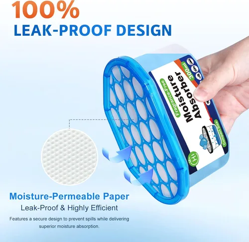 Vista 3 de CHMI Paquete de 20 absorbentes de humedad, atraen y atrapan el exceso de humedad de tu baño, cocina, armario, elimina olores a humedad, eliminador