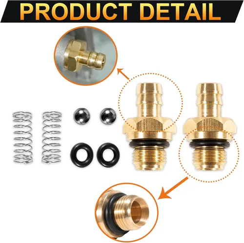 Vista 4 de YMT Kit de inyector químico para lavadora a presión, inyector de jabón para Briggs y Stratton, para Homelite, para Ryobi y Husky